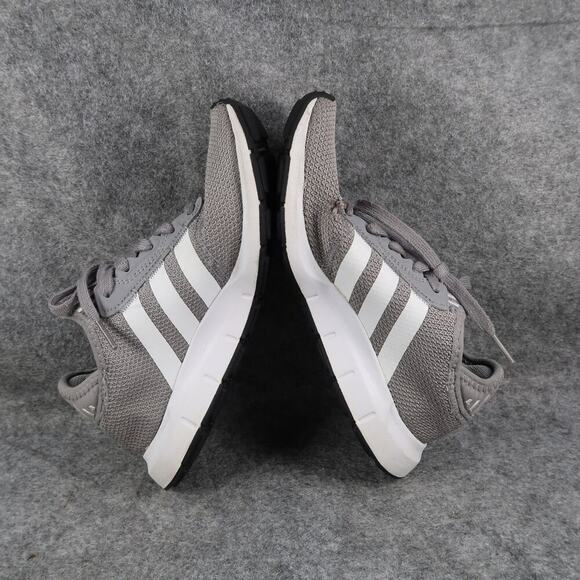 Adidas Shoes Youth 5 Sneakers Athletic Trainers Swift Run Walk Grey White Sport - Picture 8 of 12